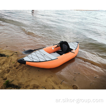 أصفر القوارب القابلة للنفخ قوارب الكاياك 12ft قابلة للنفخ قوارب الكاياك لـ K2 استكشاف Hybrid Sup-Kayak Board 2